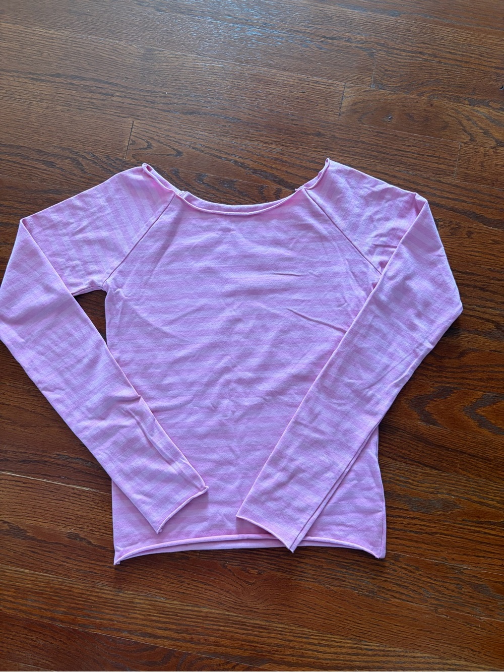 NWOT Brandy Melville viral Pink Striped Bonnie Off the Shoulder Top One Size